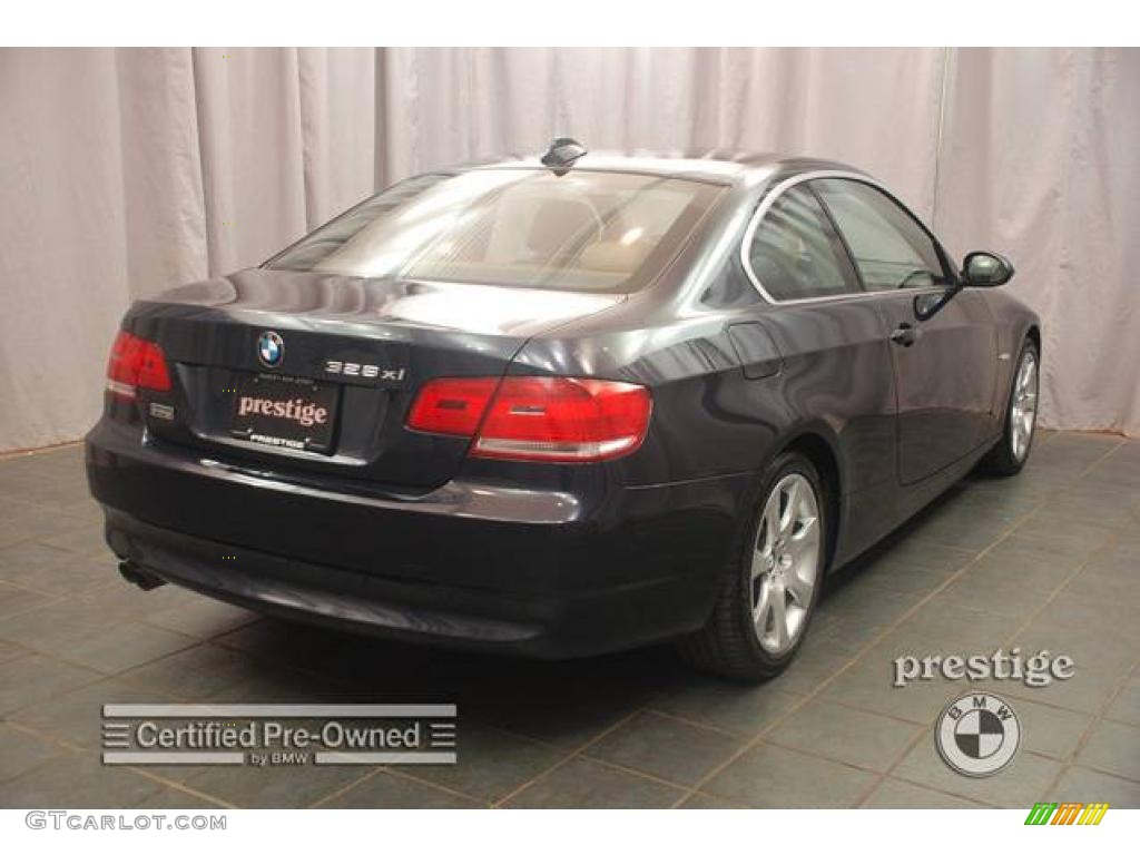 2007 3 Series 328xi Coupe - Monaco Blue Metallic / Saddle Brown/Black photo #5