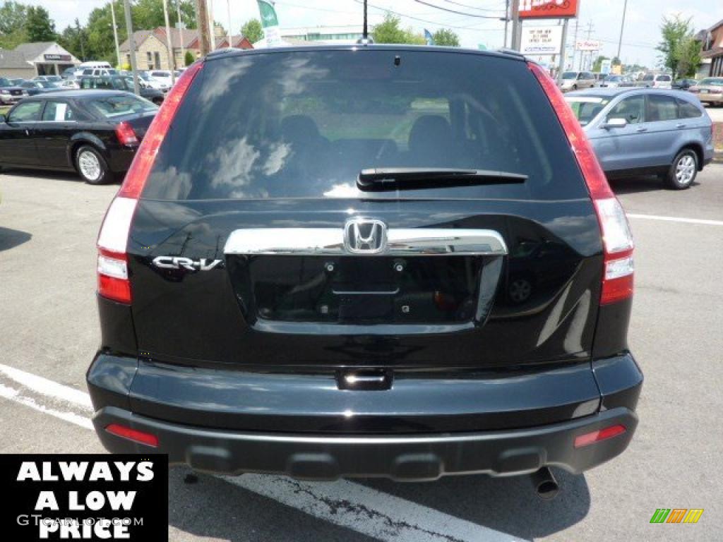 2009 CR-V EX-L 4WD - Crystal Black Pearl / Black photo #6