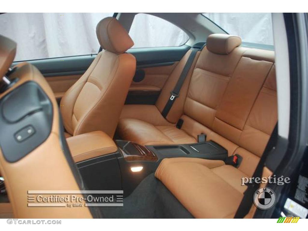 2007 3 Series 328xi Coupe - Monaco Blue Metallic / Saddle Brown/Black photo #11