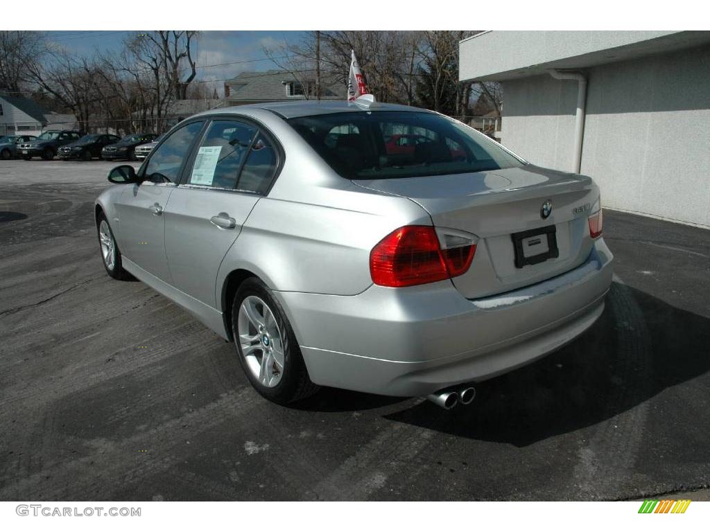 2008 3 Series 328i Sedan - Titanium Silver Metallic / Black Dakota Leather photo #3