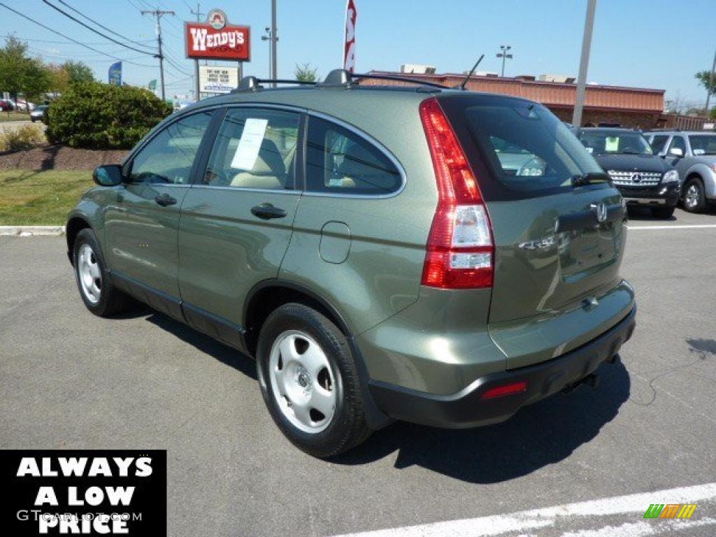 2009 CR-V LX 4WD - Green Tea Metallic / Ivory photo #5