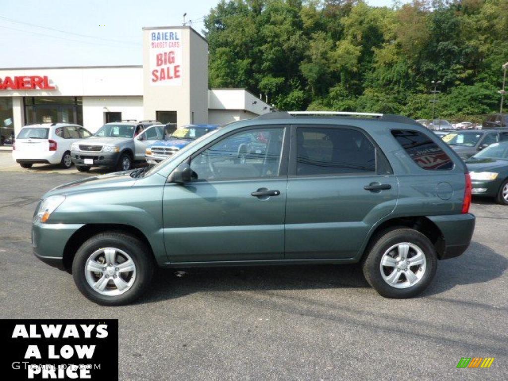 2010 Sportage LX - Verdant Green / Black photo #4