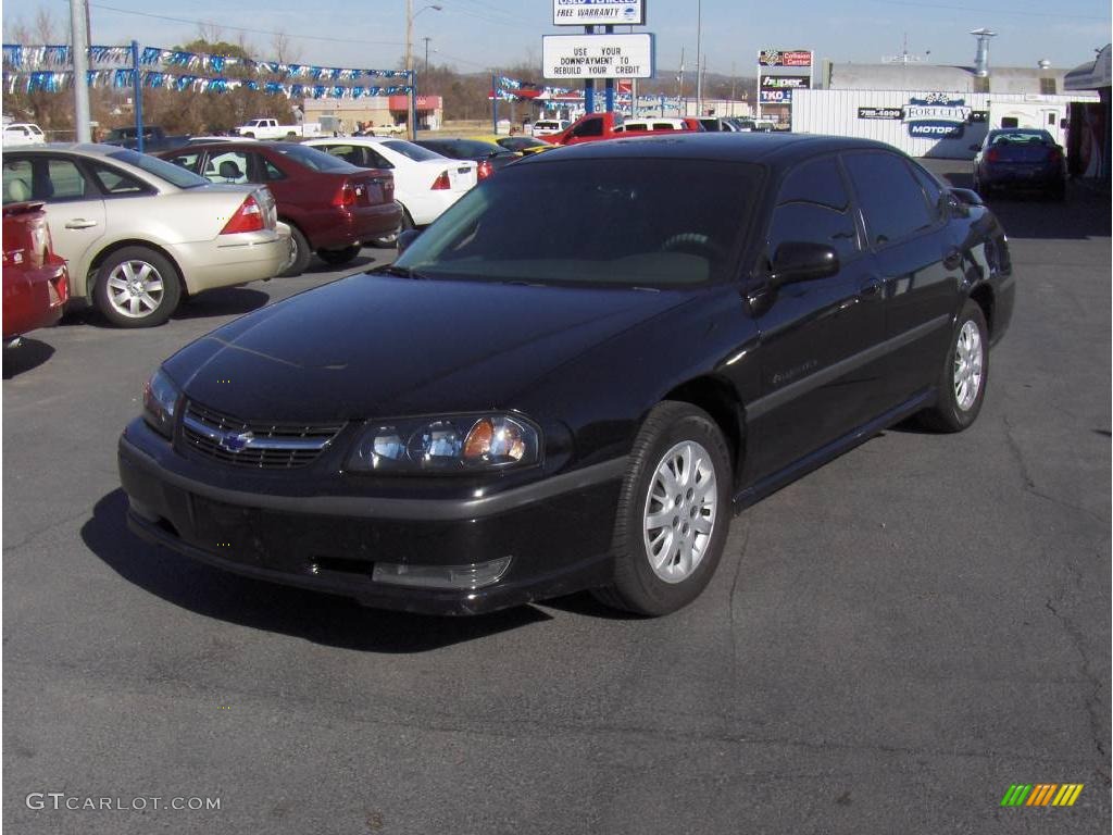 2002 Impala LS - Black / Medium Gray photo #1