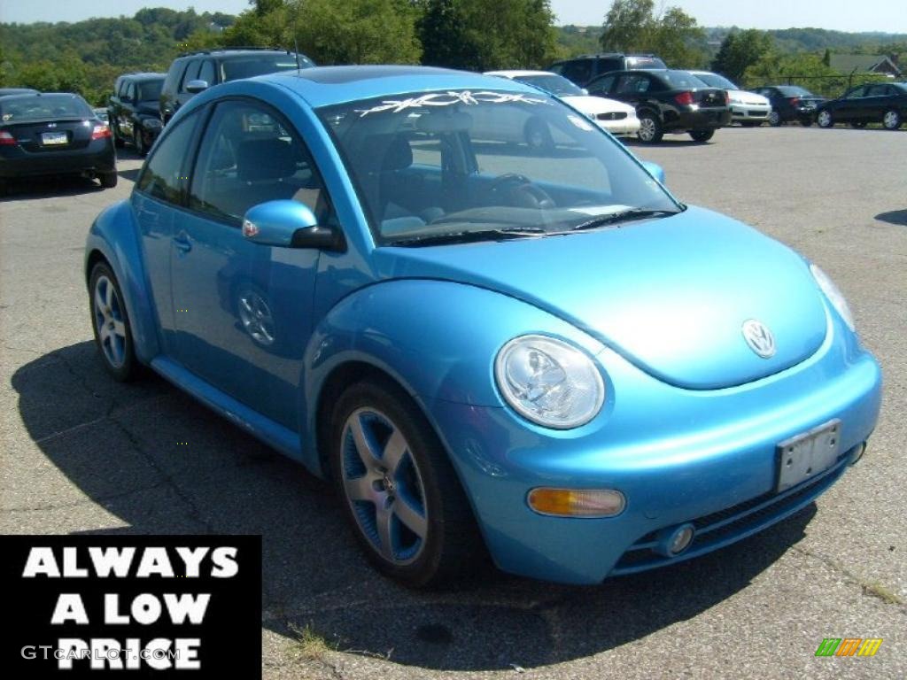 2004 New Beetle Satellite Blue Edition Coupe - Mailbu Blue Metallic / Black/Blue photo #1