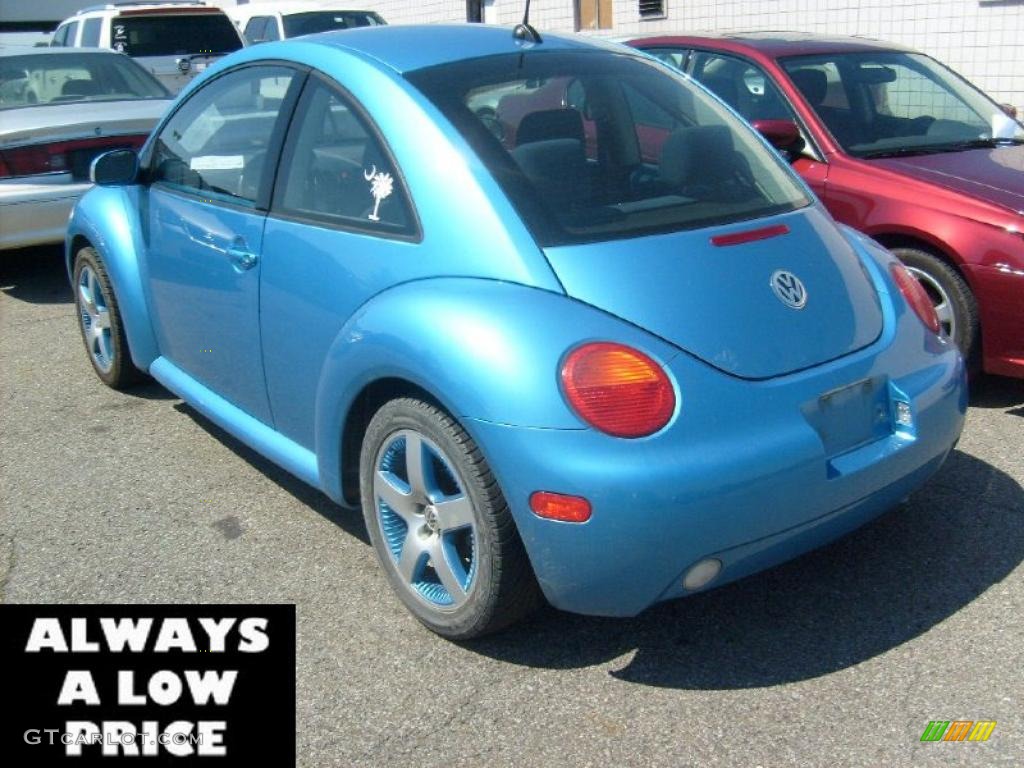 2004 New Beetle Satellite Blue Edition Coupe - Mailbu Blue Metallic / Black/Blue photo #3