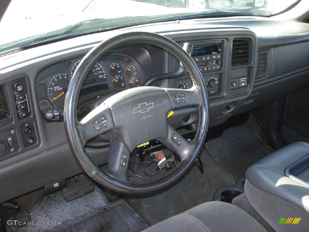 2003 Silverado 1500 LS Regular Cab 4x4 - Light Pewter Metallic / Dark Charcoal photo #11