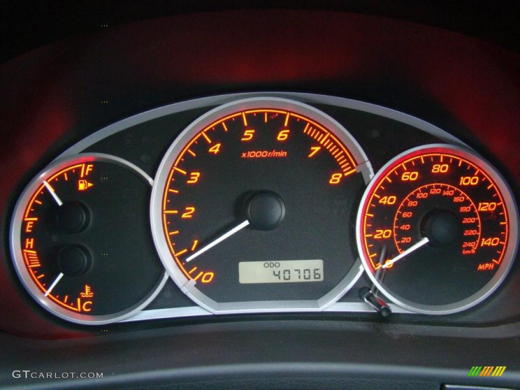 2008 Impreza WRX Sedan - Lightning Red / Carbon Black photo #25