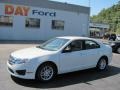 2010 White Suede Ford Fusion S  photo #1