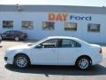 2010 White Suede Ford Fusion S  photo #2