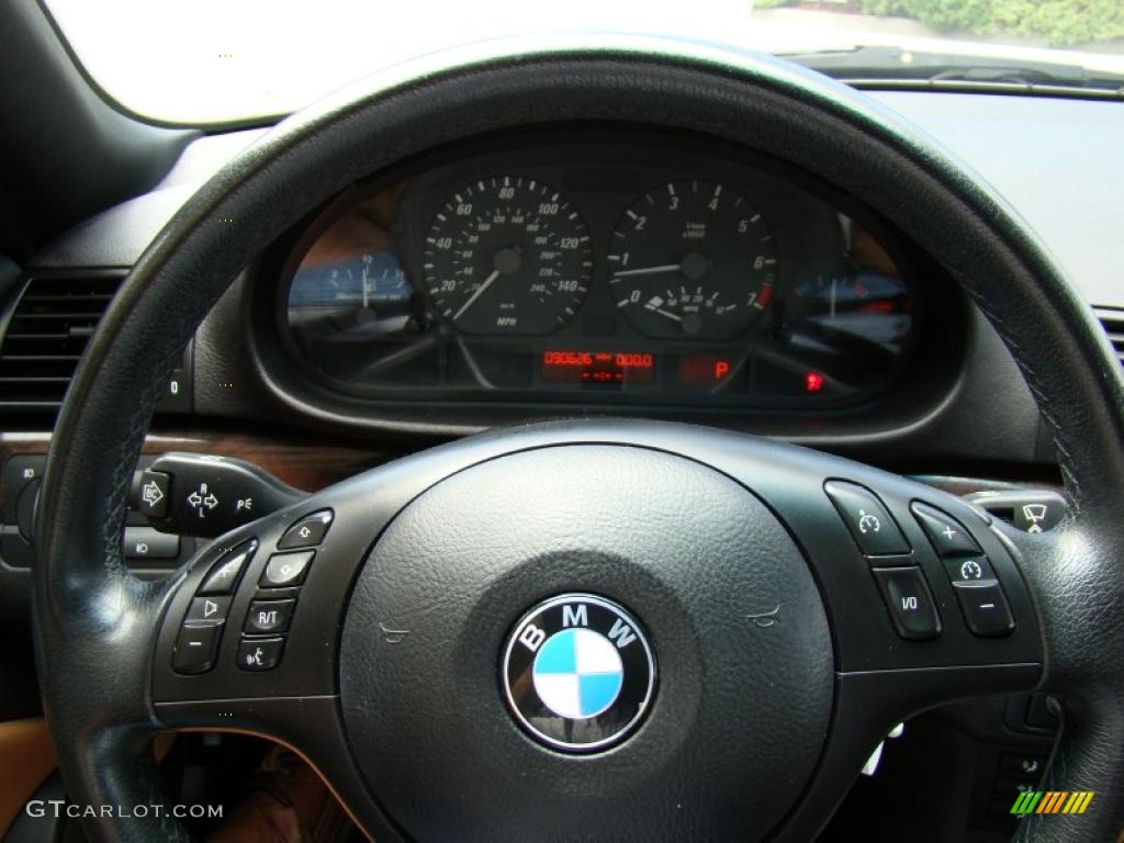 2004 3 Series 325i Convertible - Black Sapphire Metallic / Natural Brown photo #21