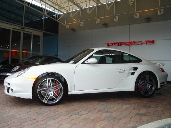 2008 911 Turbo Coupe - Carrara White / Black photo #2