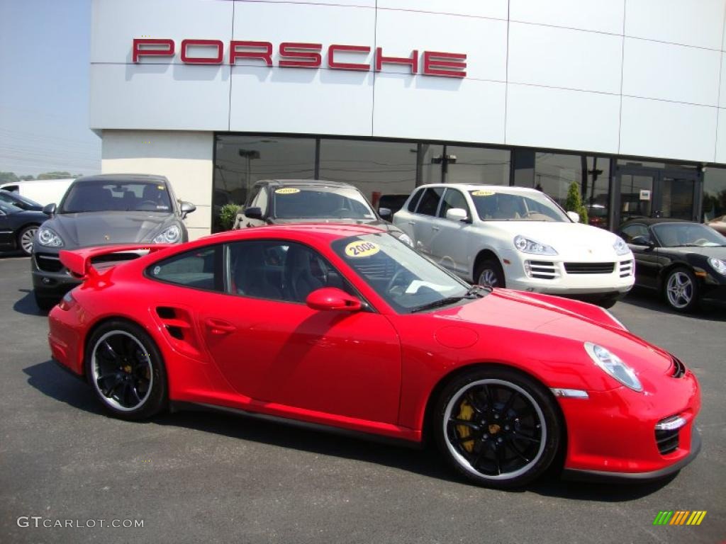 2008 911 GT2 - Guards Red / Black photo #6