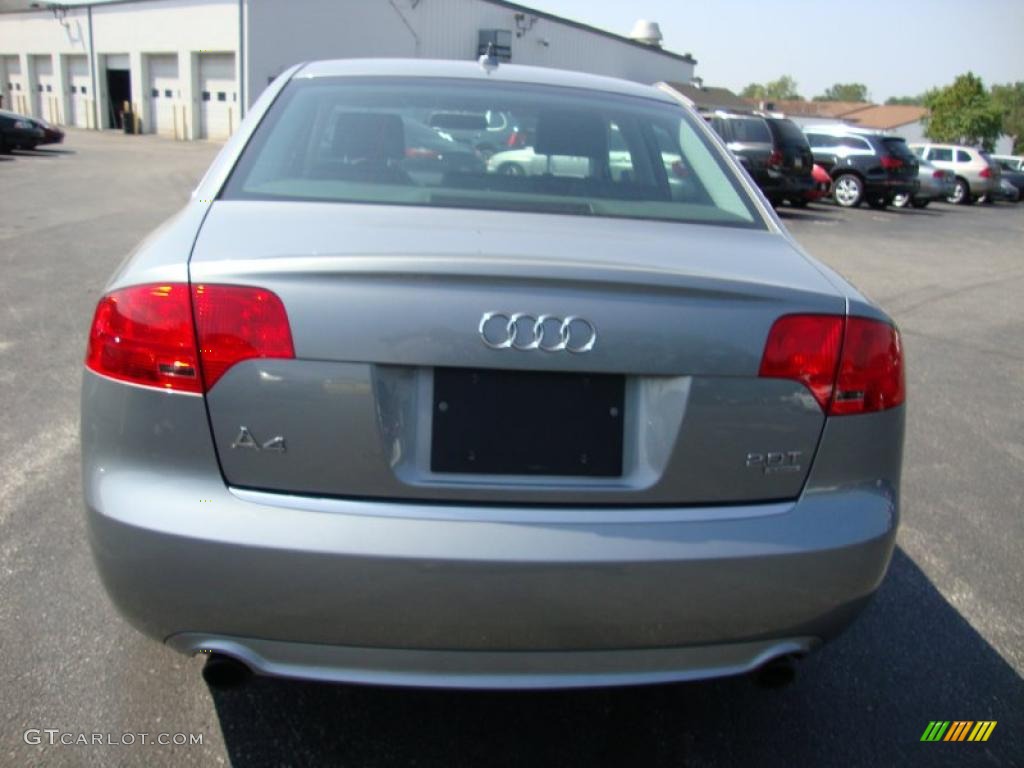 2008 A4 2.0T quattro Sedan - Quartz Grey Metallic / Black photo #9