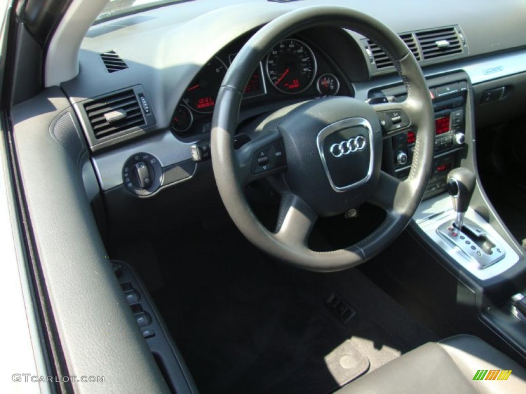 2008 A4 2.0T quattro Sedan - Quartz Grey Metallic / Black photo #12