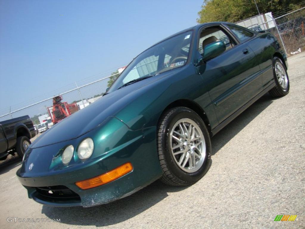 2000 Integra GS Coupe - Clover Green Pearl / Parchment photo #1