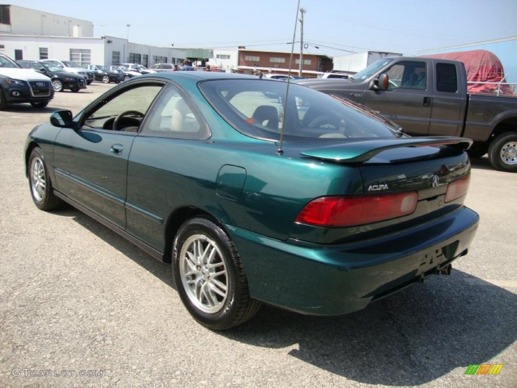 2000 Integra GS Coupe - Clover Green Pearl / Parchment photo #10