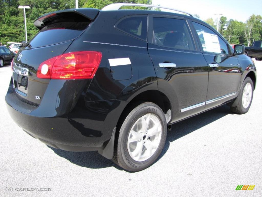 2011 Rogue SV - Wicked Black / Gray photo #5