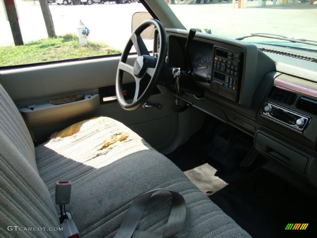 1993 C/K C1500 Cheyenne Regular Cab - Bright Teal Metallic / Gray photo #18