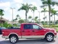 2007 Bright Red Ford F150 Lariat SuperCrew  photo #5