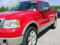 2007 Bright Red Ford F150 Lariat SuperCrew  photo #13