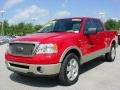 2007 Bright Red Ford F150 Lariat SuperCrew  photo #14