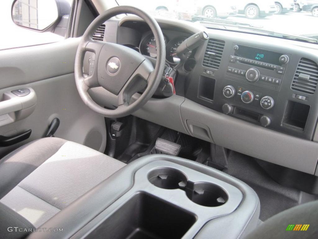 2007 Silverado 1500 LS Extended Cab 4x4 - Black / Dark Titanium Gray photo #8