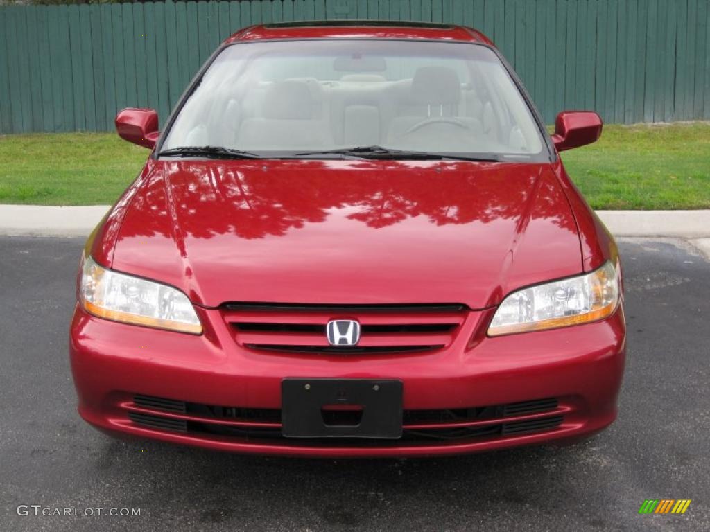 2002 Accord SE Sedan - Firepepper Red Pearl / Ivory photo #16