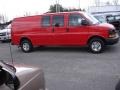 2008 Victory Red Chevrolet Express EXT 3500 Cargo Van  photo #3