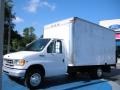 Oxford White 1999 Ford E Series Cutaway E350 Commercial Moving Truck