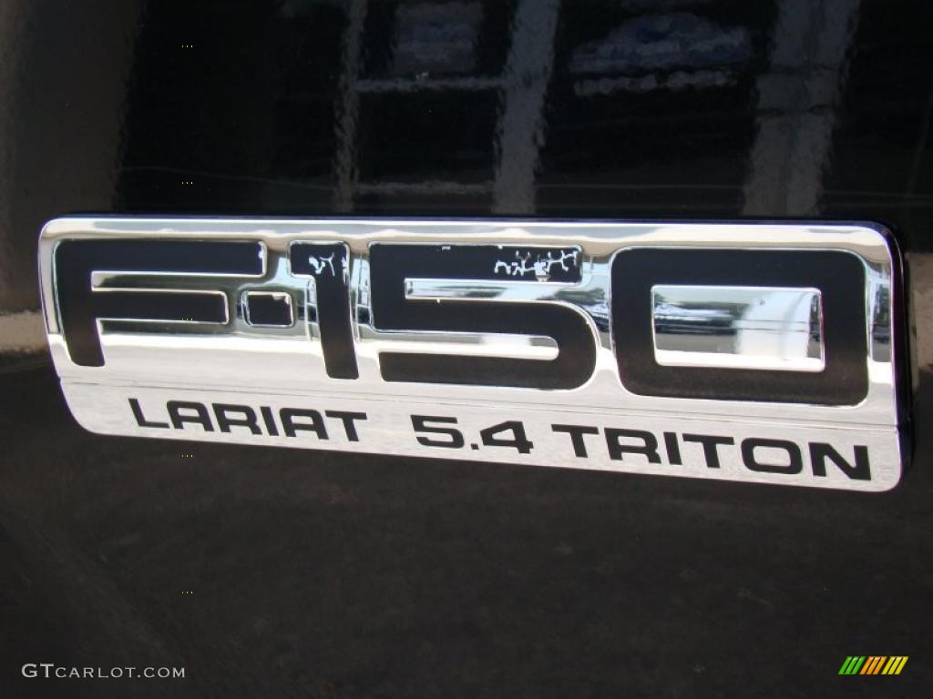 2005 F150 Lariat SuperCrew 4x4 - Black / Tan photo #34