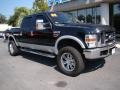 2008 Black Ford F350 Super Duty Lariat Crew Cab 4x4  photo #3