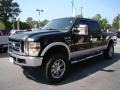 2008 Black Ford F350 Super Duty Lariat Crew Cab 4x4  photo #5