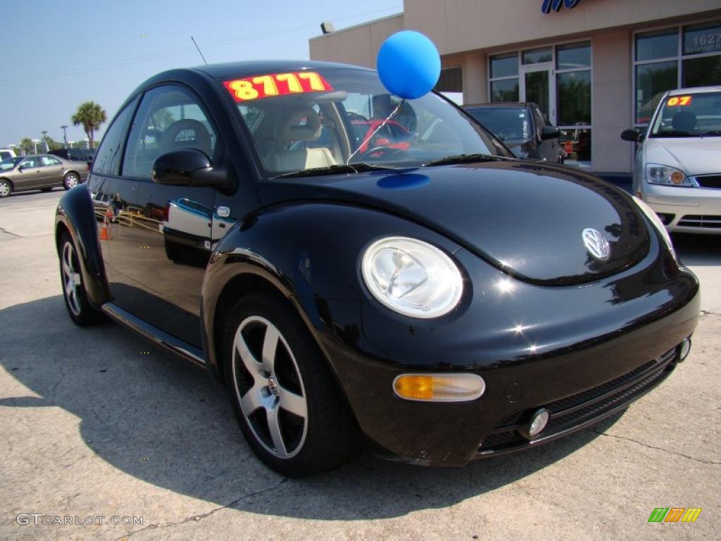 2001 New Beetle Sport Edition Coupe - Black / Cream photo #2