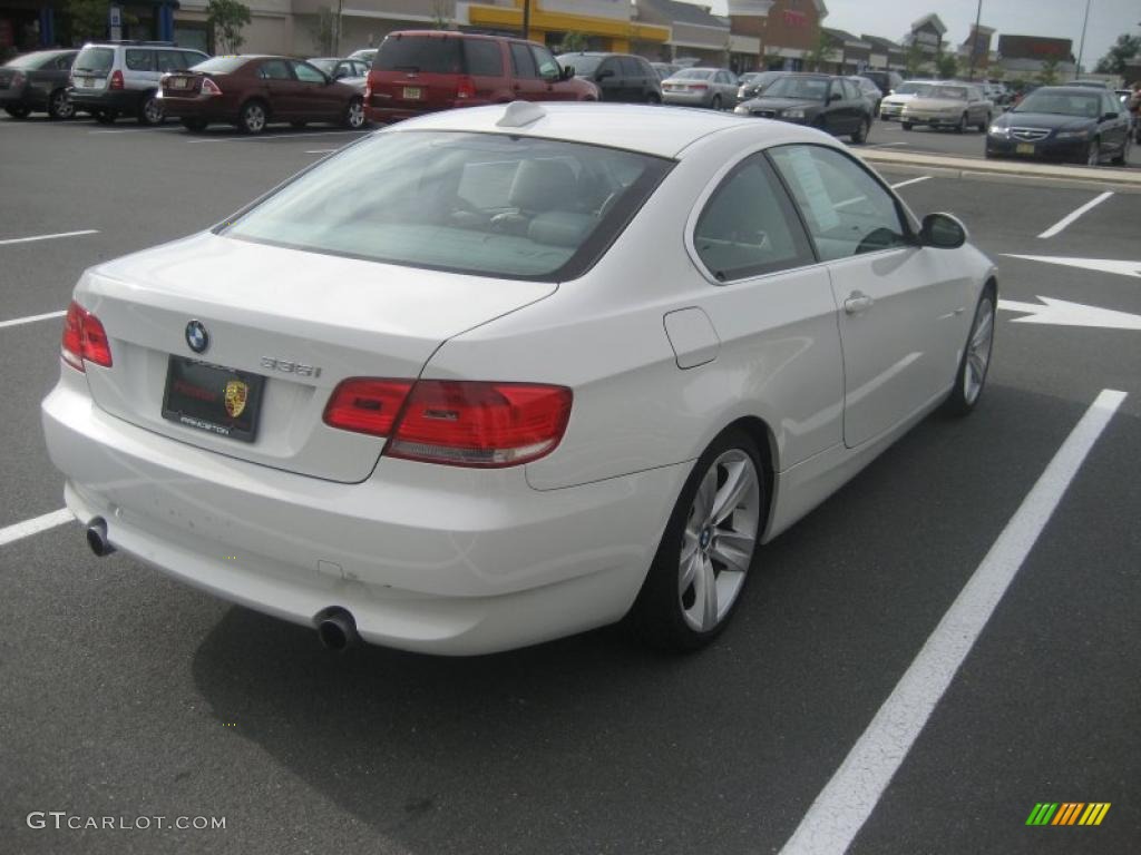 2007 3 Series 335i Coupe - Alpine White / Grey photo #3