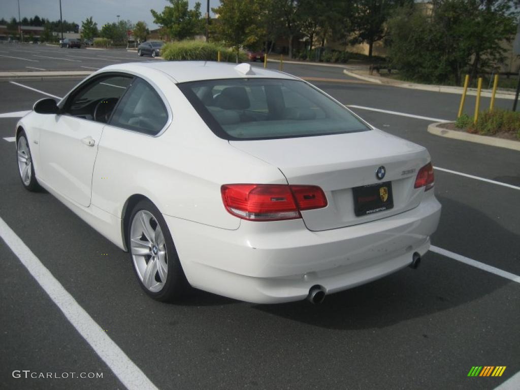 2007 3 Series 335i Coupe - Alpine White / Grey photo #4