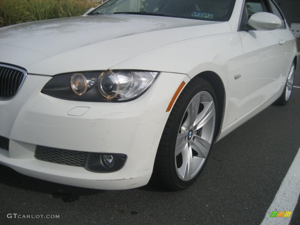 2007 3 Series 335i Coupe - Alpine White / Grey photo #5