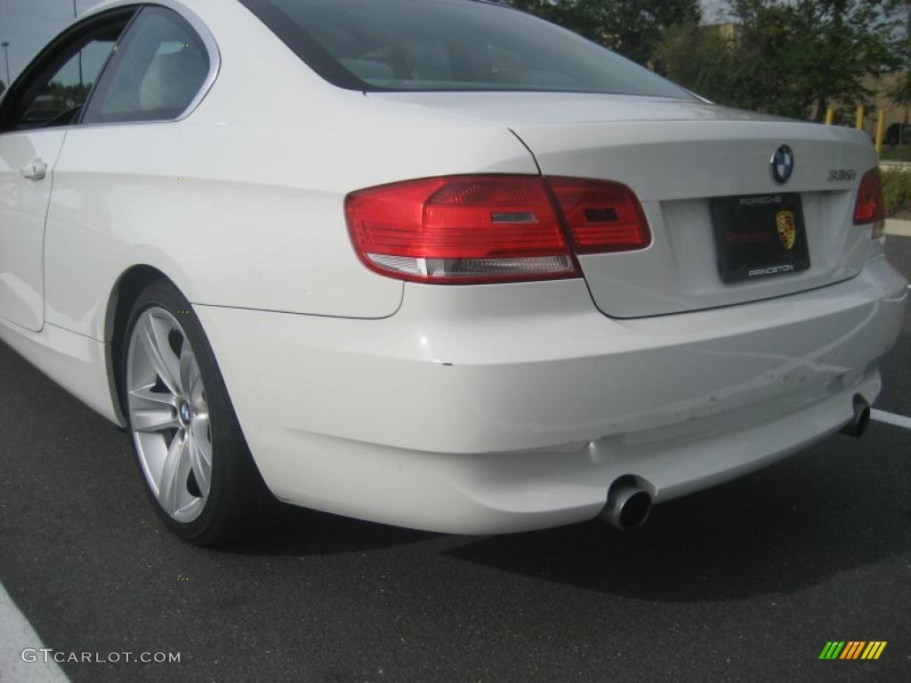 2007 3 Series 335i Coupe - Alpine White / Grey photo #8
