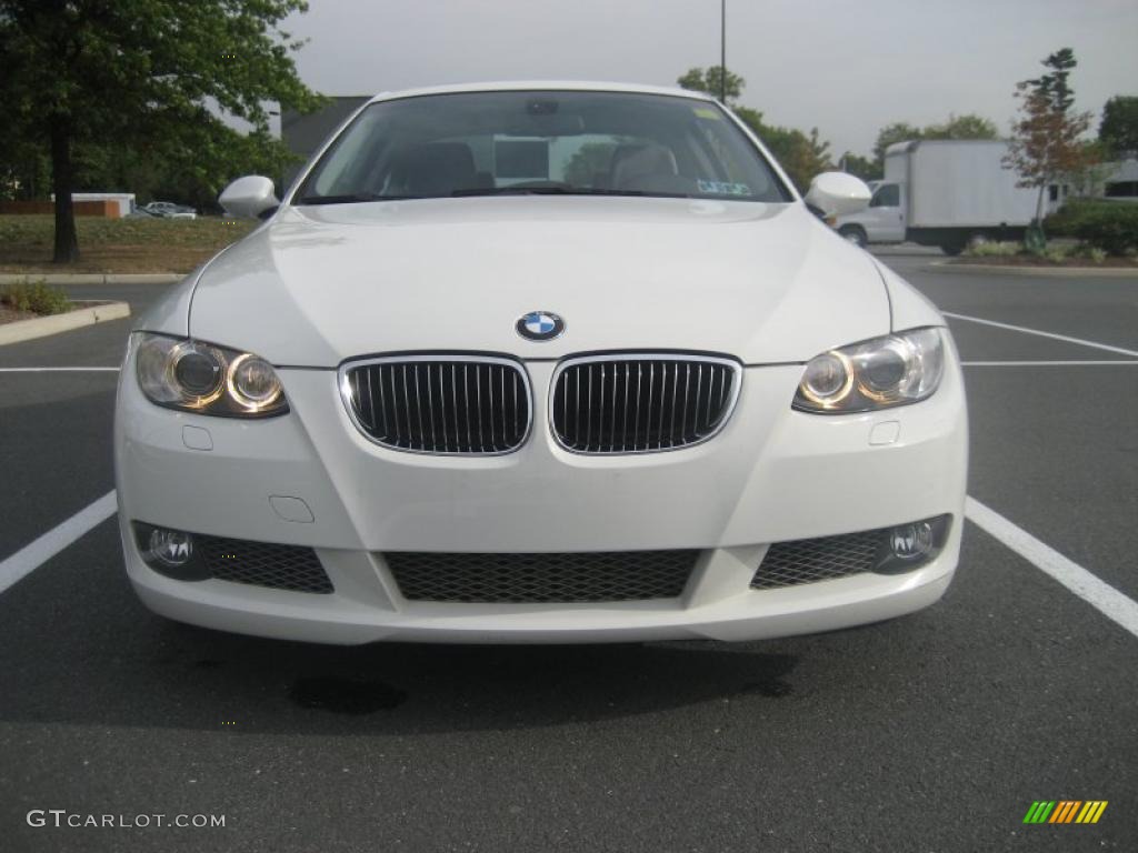 2007 3 Series 335i Coupe - Alpine White / Grey photo #12