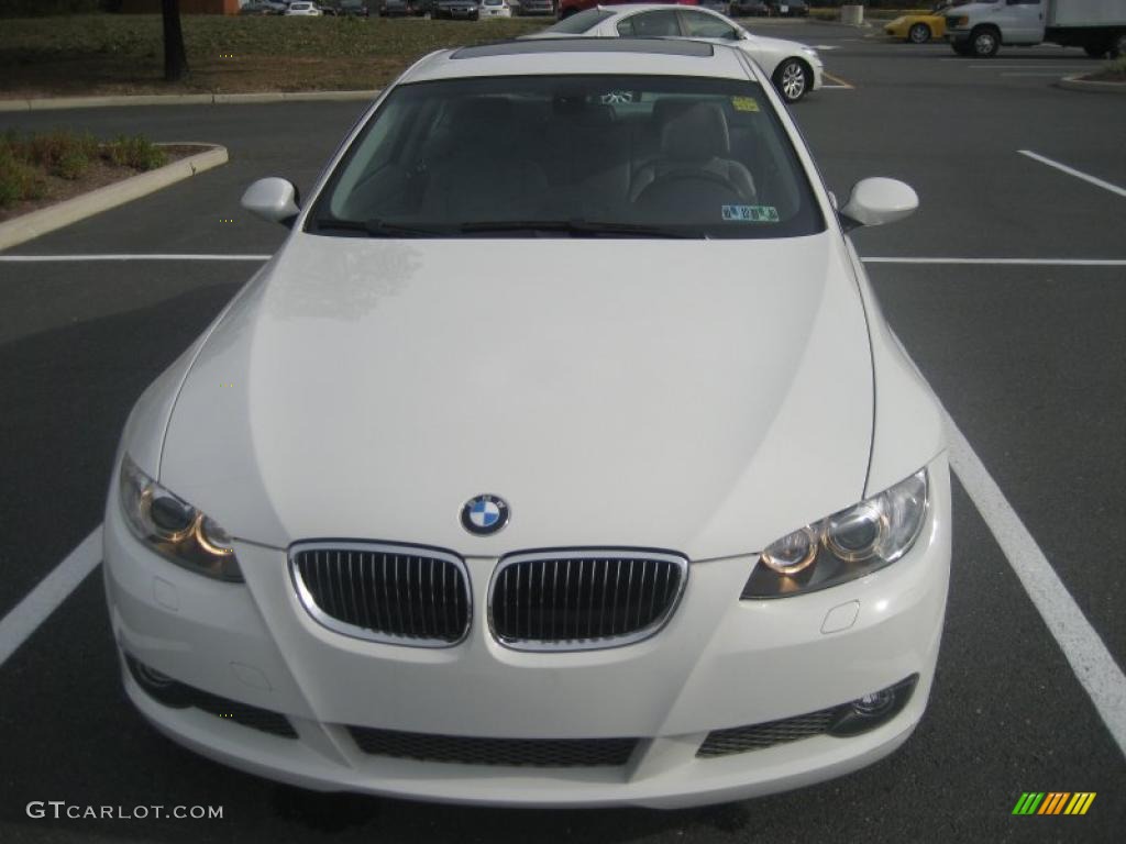 2007 3 Series 335i Coupe - Alpine White / Grey photo #13