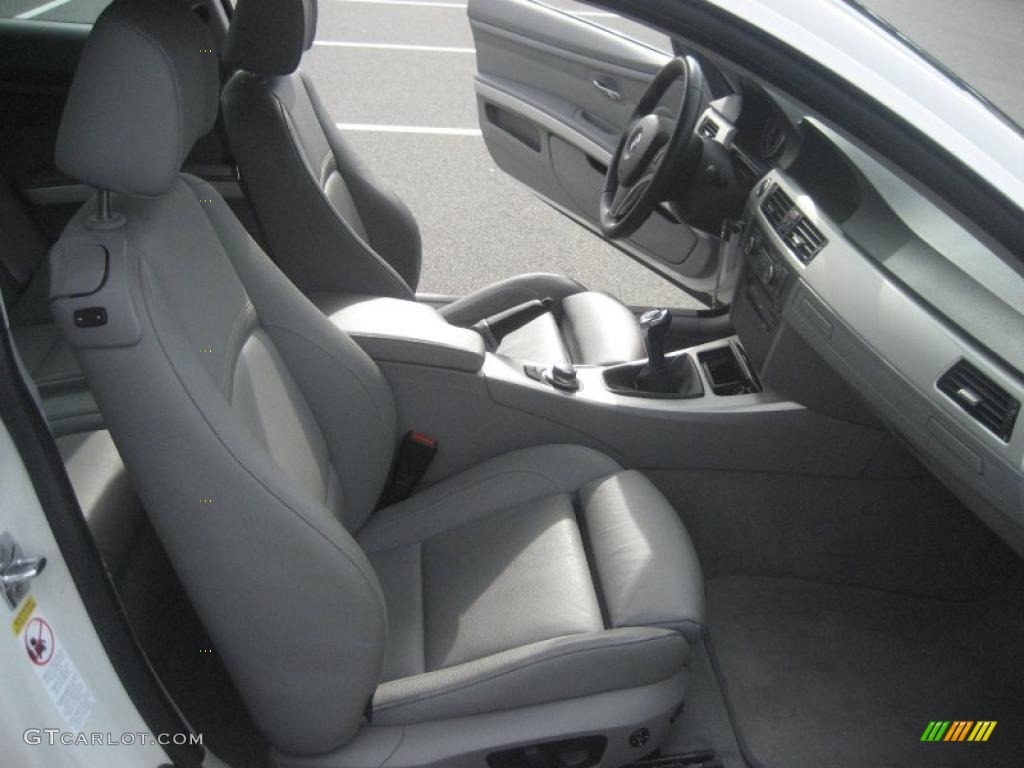 2007 3 Series 335i Coupe - Alpine White / Grey photo #23
