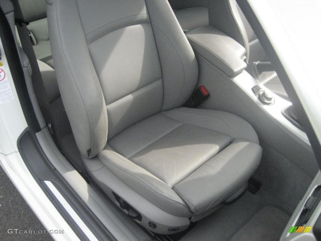 2007 3 Series 335i Coupe - Alpine White / Grey photo #24