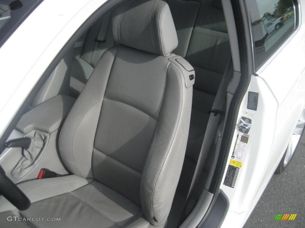 2007 3 Series 335i Coupe - Alpine White / Grey photo #27