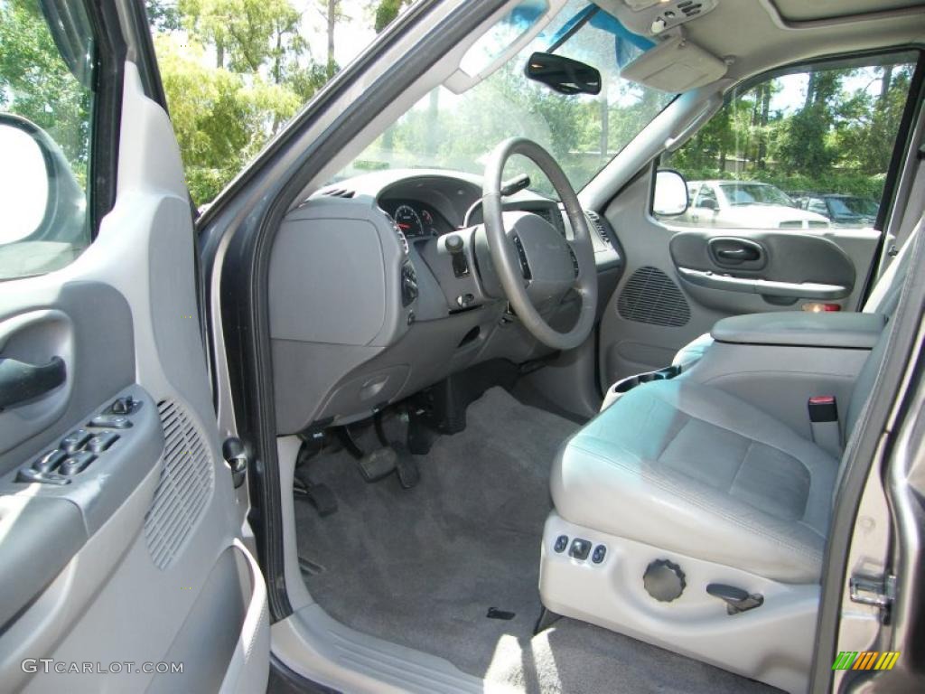 2002 F150 XLT SuperCrew 4x4 - Dark Shadow Grey Metallic / Dark Graphite photo #13