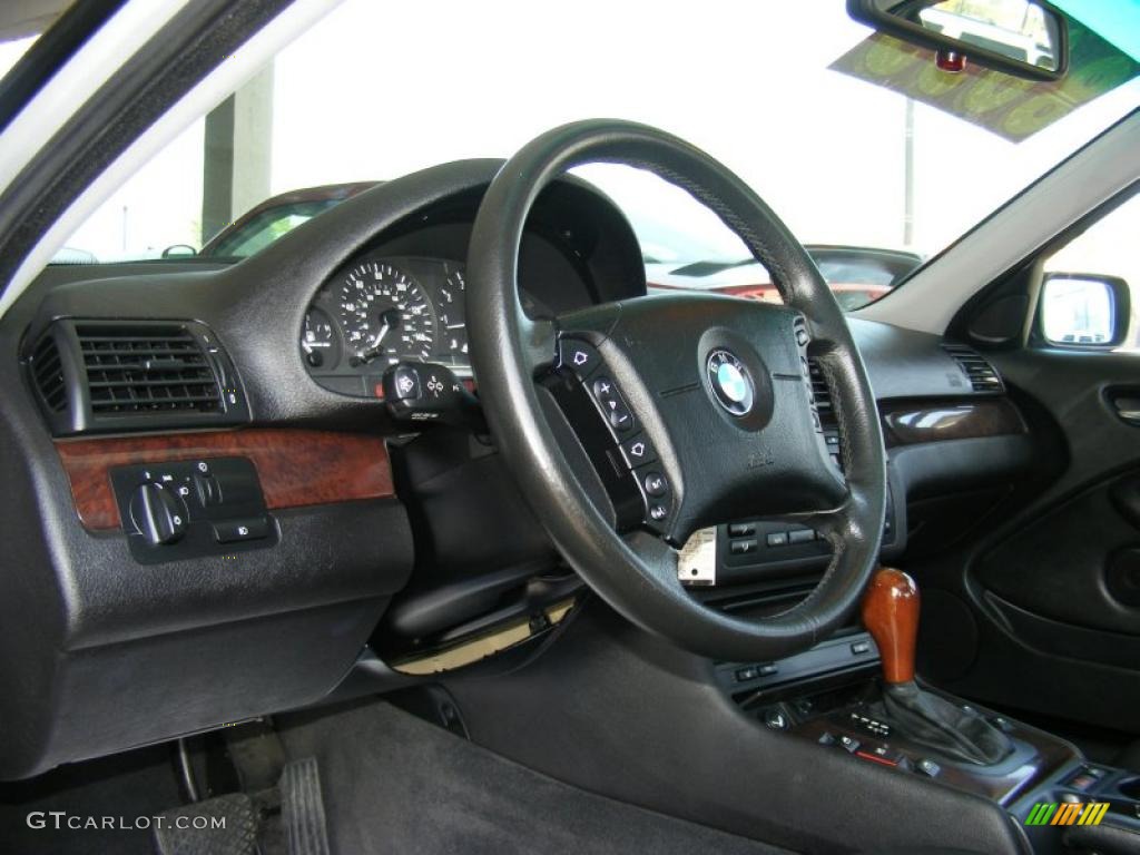 2001 3 Series 325i Sedan - Titanium Silver Metallic / Black photo #16