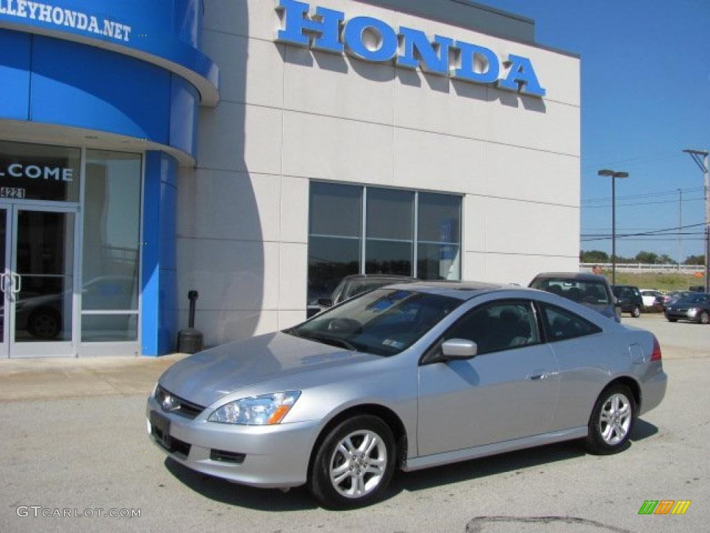 2007 Accord EX-L Coupe - Alabaster Silver Metallic / Gray photo #1