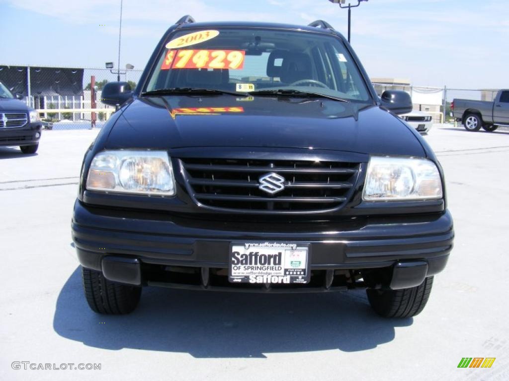 2003 Vitara Hard Top 4x4 - Satin Black / Gray photo #2