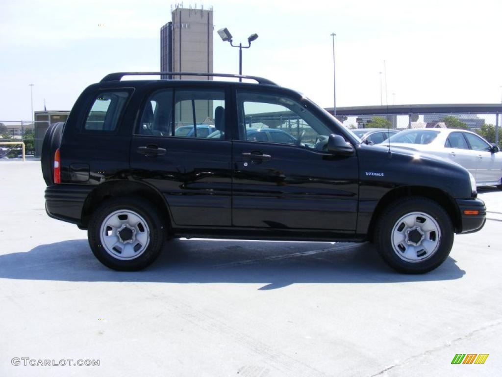 2003 Vitara Hard Top 4x4 - Satin Black / Gray photo #4