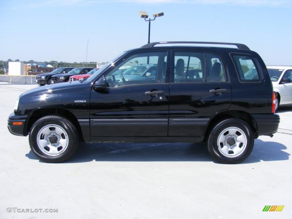2003 Vitara Hard Top 4x4 - Satin Black / Gray photo #8