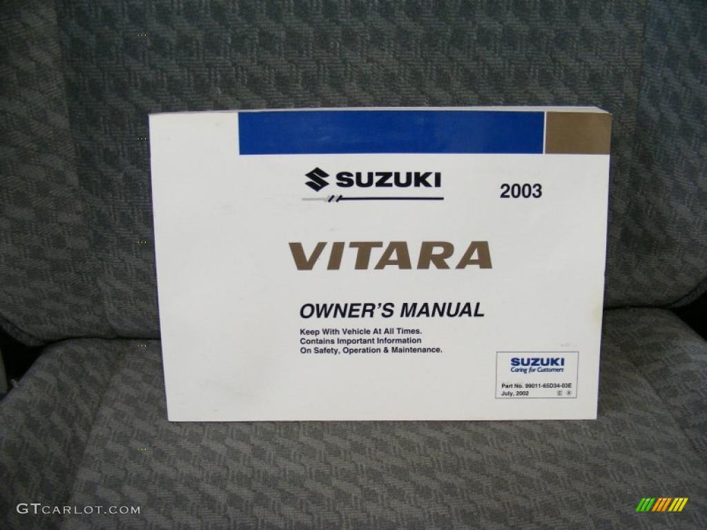 2003 Vitara Hard Top 4x4 - Satin Black / Gray photo #32