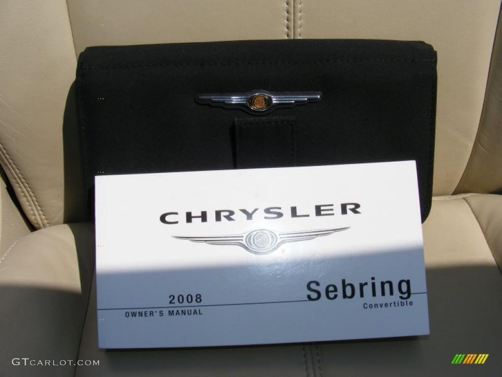 2008 Sebring Limited Convertible - Brilliant Black Crystal Pearl / Medium Pebble Beige/Cream photo #27